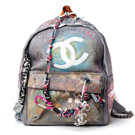 chanel graffiti backpack replica ebay|chanel backpack gabrielle.